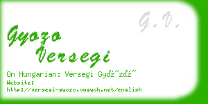 gyozo versegi business card